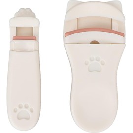 Rizador De Pestañas, 2 Piezas Rizador De Pestañas Con Forma De Pata De Gato Mini Rizador De Pestañas Portátil Rizador De Pestañas, Herramienta para Rizar Pestañas con Clip Cute Eyelash Curler Set