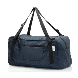 HOLYLUCK Foldable Travel Duffel Bag For Women & Men Luggage Great for Gym (Navy Blue)