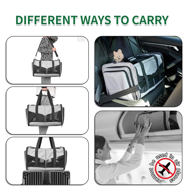 Inrlkit Cat Carrier with Litter Box - Cat Carrier for