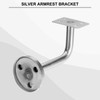 sourcing map 2Pcs Stainless Steel Hand Rail Brackets, 4" Flat