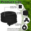 Innconee Soaker Hose 50 FT 1/2" Garden Tree Soaker Hose