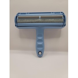 Pet Hair Remover and Reusable Lint Roller- Fluffy Paws Cat and Dog Hair Remover -Blue Color Handle