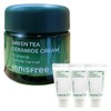 Innisfree Green Tea Ceramide Cream 50ml+Green Tea Moisture Foam Cleansing 20g 3pcs / 이니스프리 그린티 세라마이드 크림 50ml+그린티 수분 폼클렌징20g 3개
