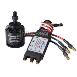 Rcmodelpart Sunnysky X2212–9 1400 KV Moteur Brushless & Simonk 30 A ESC pour Multicopter Quad-x