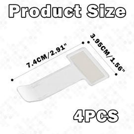 vcsjw vcsjw 4 Stuck Parkscheinhalter Clip,Transparent Auto Parkausweis Halterung Windschutzscheibe Ticket Halter,Selbstklebend Tickets Clips fr Parktickethalter Auto Parkschein