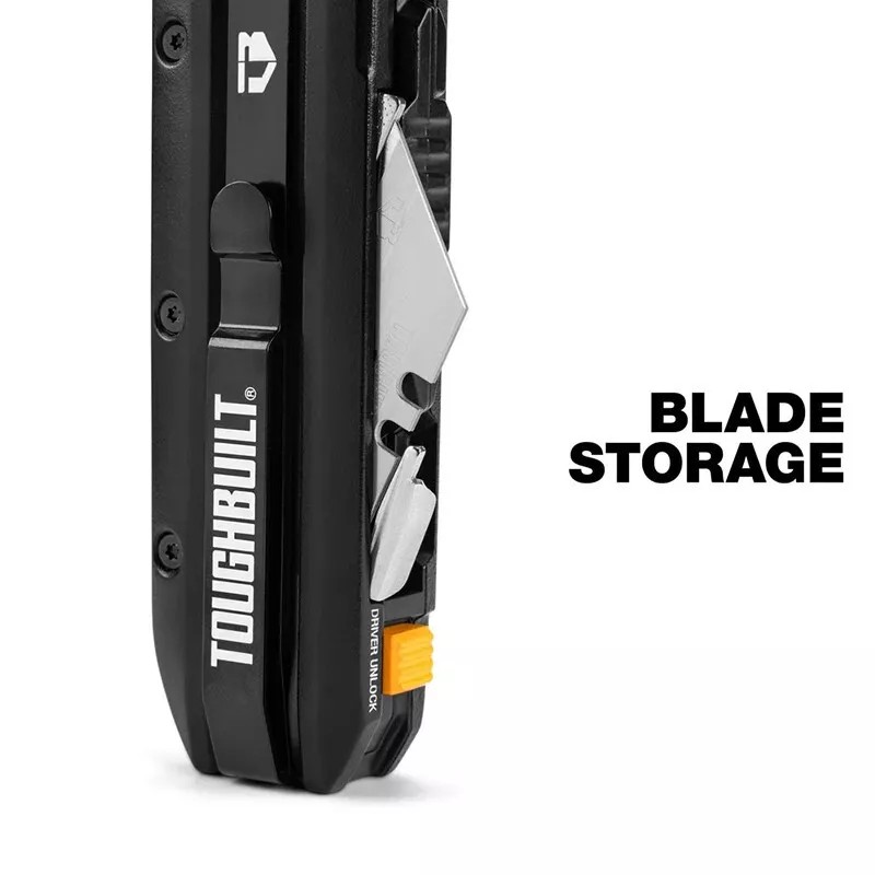 ToughBuilt TB-H4-12-IM Electricians Folding Utility Knife 5-in-1 Multi Tool