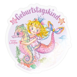 Spreadshirt Princess Lillifee Mermaid Stickers, 10 x 10 cm, Transparent Glossy
