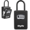 Diyife Key Box with Shackle, Wall Mounted, Key Safe for