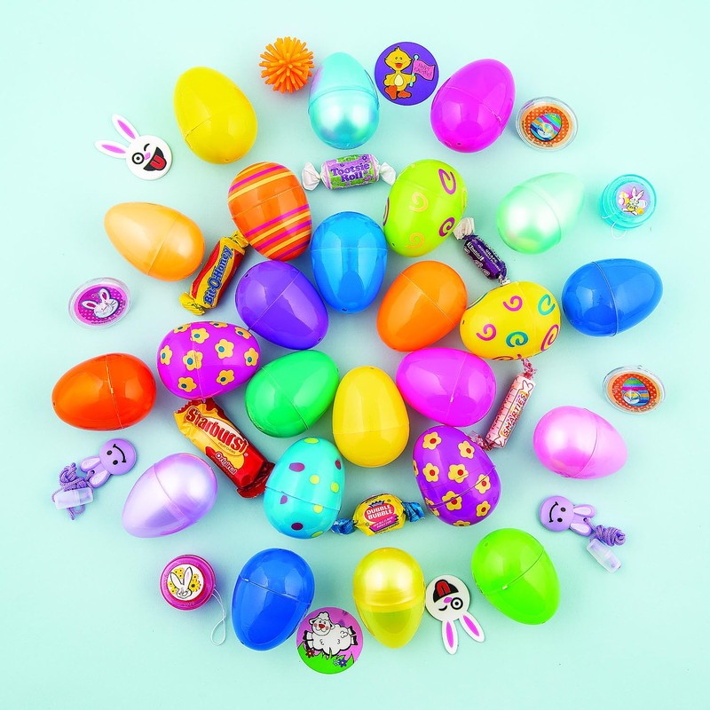 Fun Express Candy Filled Easter Eggs Bulk 24 Pack -