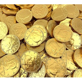 Sunny Island Gold Coin Milk Chocolate Candy, 2 Pounds Bag
