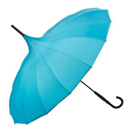 VON LILIENFELD Umbrella Women's Parasol Bridal Umbrella Wedding Umbrella Pagoda Cécile Petrol Turquoise, petrol