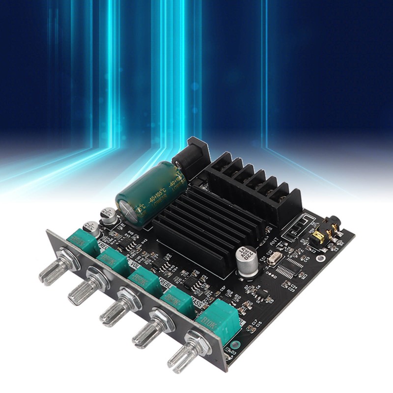 ZK MT21 Bluetooth Power Amplifier Board 2.1 Channel DC 12V‑24V