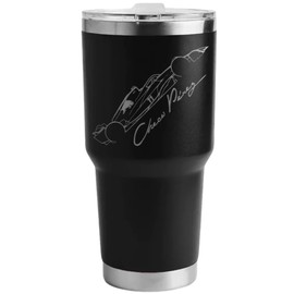 Termo de Fórmula 1 Checo Pérez Gran Premio de México Red Bull, Doble Pared, Acero Inoxidable, Grabado laser, Personalizado Mantiene tus bebidas Frias Calientes (Diseño 2)