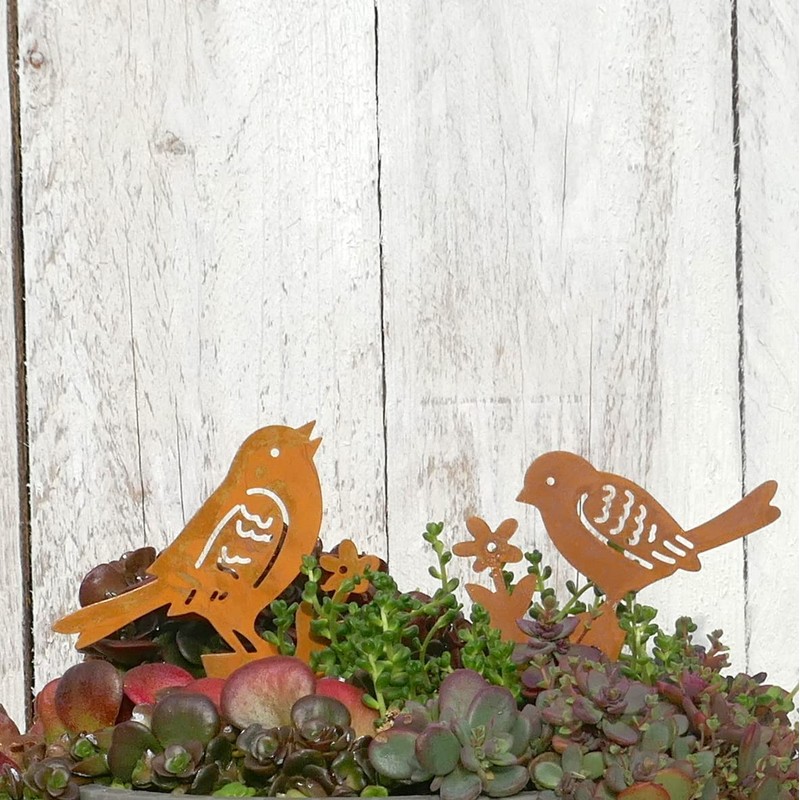 Storm's Gartenzaubereien Garden Stake Bird Set of 6 5 cm