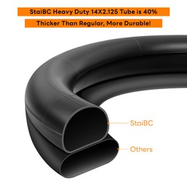Thicker 40% 14 x 2.125 Inner Tubes Heavy-Duty 14 Inch Electric BikeTubes for Replacement Electric Scooters and E-Bike Tire Tube 2 Packs