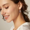 AENEAS Amethyst Earrings for Women Sterling Silver February Purple Earrings
