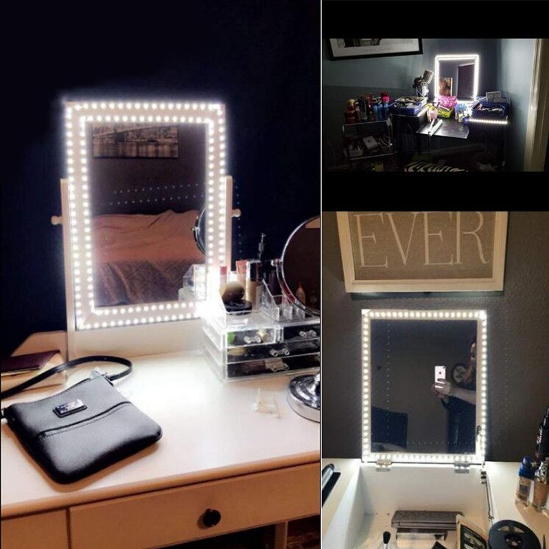 ZOKON 13ft/4M Led Vanity Mirror Lights Kit Bendable NO Need