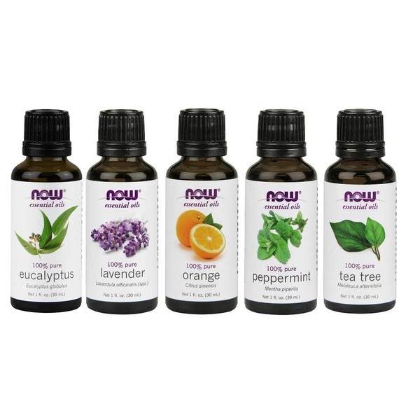 Now Foods Essential Oil, 5-Pack Variety Sampler, 1 Ounce