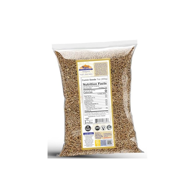 Rani Cumin Seeds Whole (Jeera) Spice 200g (7oz)