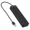 7-port USB 3.0 Hub 5GB/S High Speed with Key Switch