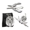 Mini Keychain Set - 6-in-1 Multitool Plier, Adjustable Wrench &