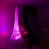 GARASANI 10" Colorful Eiffel Tower Lighting Desk Bedroom Decoration LED
