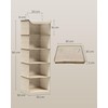 SONGMICS Hanging Organizer Closet Organizer Hanging Shelf Hanging Storage Foldable