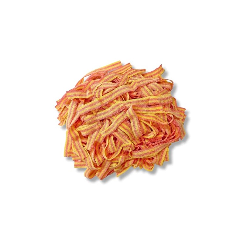 Sour Power Premium Candy Belts, Strawberry/Banana, 6.6 lb