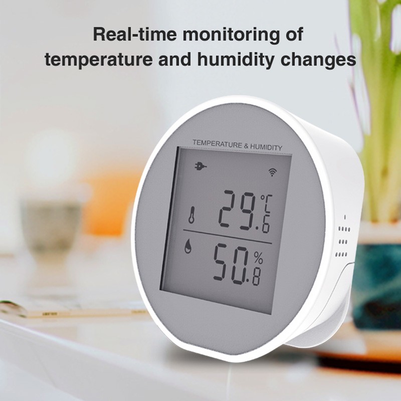 Smart WiFi Temperature Humidity Monitor Wireless Temperature Humidity Sensor TUYA