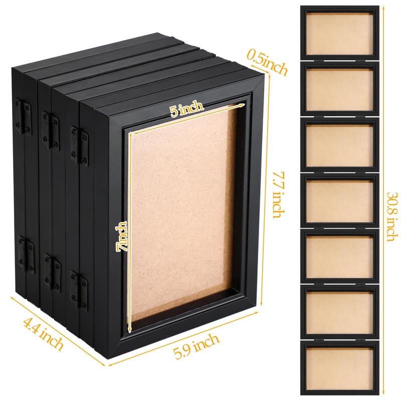 Sintuff 7 Picture Frame 5 x 7 Folding Hinged Picture