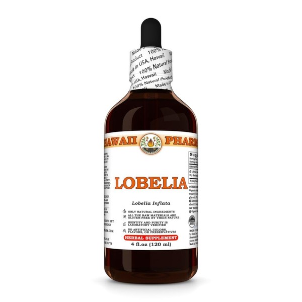 Lobelia Extract, Tincture for Focus & Concentration, Promotes Calm Mind,