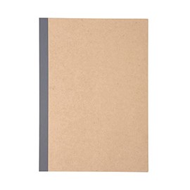 Muji NAA11A9S Notebook, 0.2 inch (6 mm) Horizontal Rule, Beige, B5, B Ruled, 30 Sheets, Thread Bound