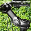 LeBycle Bike Stem 31.8x110mm 60 Degree Adjustable Mountain Bike Handlebar