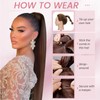 Clip in Ponytail Extension Wrap Around Long Straight Pony Tail
