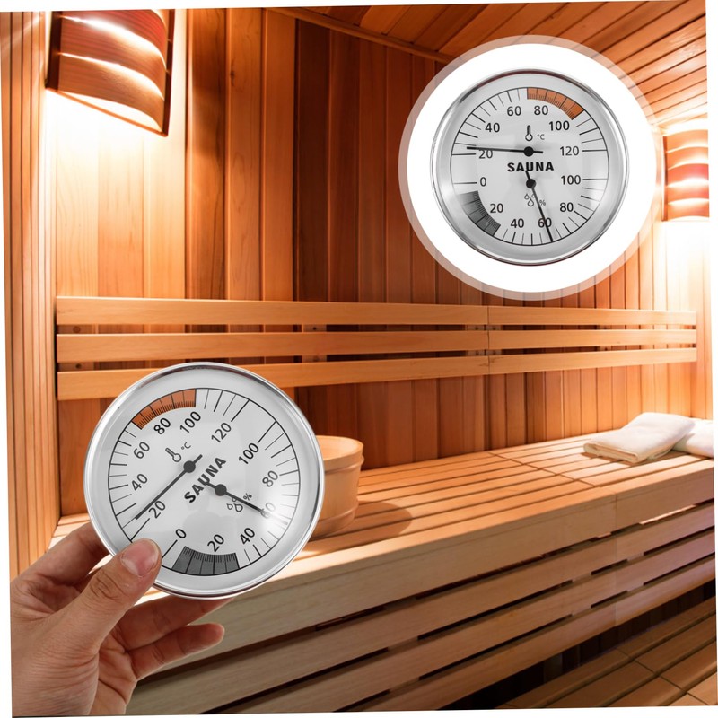 Zerodeko Sauna Temperature and Humidity Gauge Accurate Indoor for Sauna