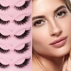 False Eyelashes 5 Pairs Fluffy Fox Eye Lashes Cat Eye