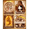 ROKR 3D Wooden Puzzles for Adults,Wooden Clock Model kit,435 Piece