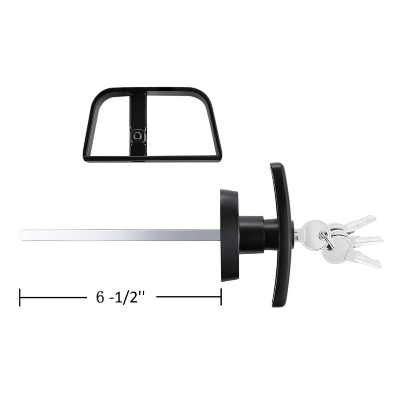 QANVEE 6½" Stem Shed Door Latch T-Handle Lock Kit with