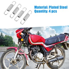 A ABSOPRO Motorbike Brake Clutch Pedal Return Spring 6cm Silver Tone(Set of 4)