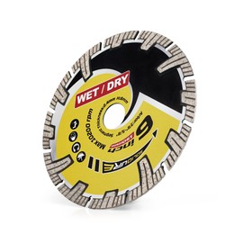 Solidure Diamond Cutting Discs Diameter 150 mm x 22.23 mm x 8 mm for Concrete, Stone, Construction Site Materials, Tiles