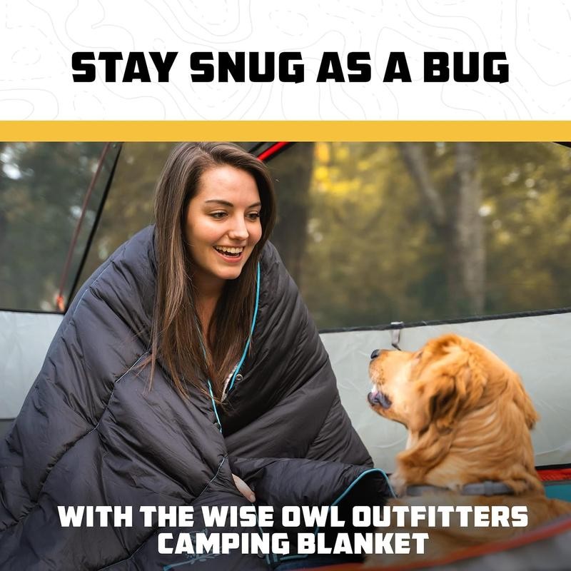Wise Owl Outfitters Nylon Camping Blanket - Packable & Waterproof