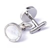 Z・Y・F Cufflinks, Natural White Butterfly Shells, Unique Presence, Men's, Women's,