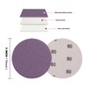 POLIWELL 148Pcs 3 Inch Sanding Discs Hook and Loop, Purple