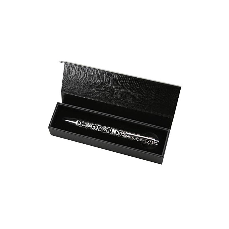 Carmani - Pen with 3D metal Grape pattern