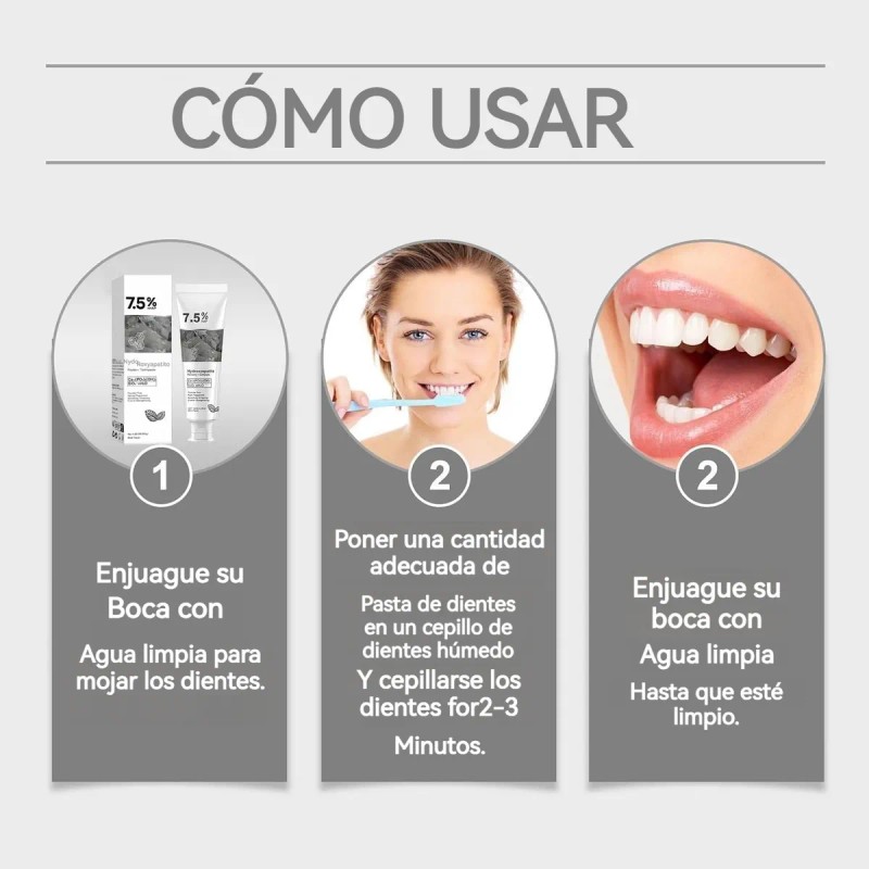 2×pasta De Dientes Con Hidroxiapatita Protección Del Esmalte
