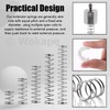 Wokape 100pcs 0.8mm Thick Compression Spring Assortment Kit, 5 Sizes