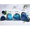 FZBHRO Large Labradorite Rock Polished Slab Block Healing Crystal Stone