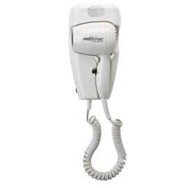 Pro Versa Jwm8cd Hard-Wired Wall Mount Hair Dryer, 1600-Watts, White