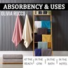Olivia Rocco Pack Of 2 Bath Sheets Everyday 100% Cotton