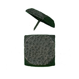 Square Clavos, Decorative Nails, Distressed, Pitted, 10 Pack (1 3/8")